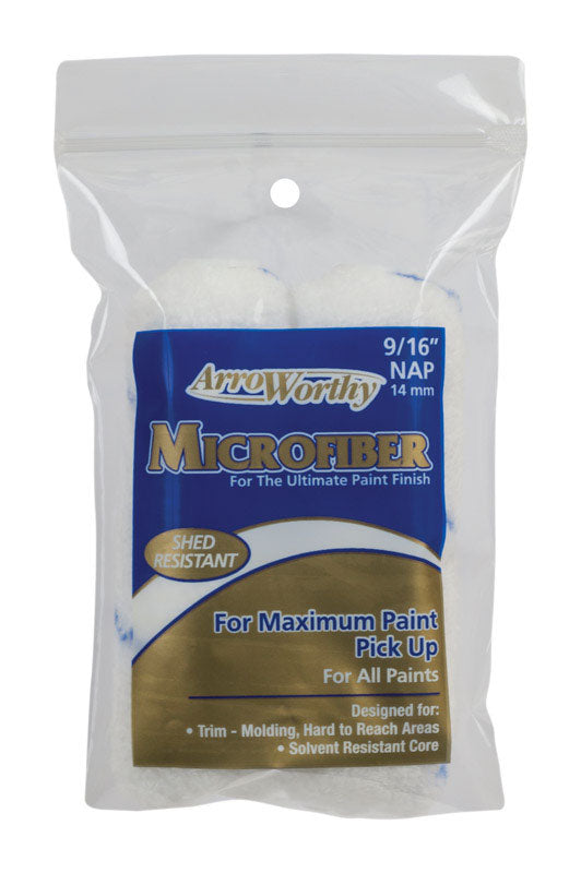 LINZER PRODUCTS CORP, Arroworthy Microfiber 4 in. W X 9/16 in. S Paint Roller Cover (Pack of 12)