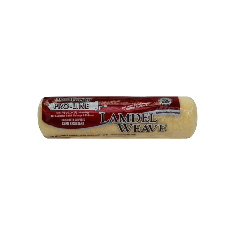 LINZER PRODUCTS CORP, Arroworthy Pro-Line Lamdel Weave Polyester 9 in. W X 1/4 in. S Paint Roller Cover 1 pk