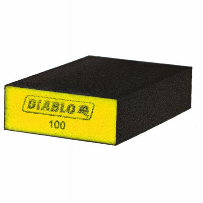 FREUD AMERICA INC, Diablo 4 in. L X 2-1/2 in. W X 1 in. 100 Grit Fine Flat Surface Sanding Sponge