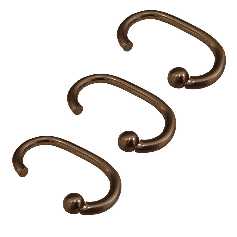 MILBERG FACTORS INC, Excell  Bronze  Metal  Deluxe  Shower Curtain Rings  12 pk