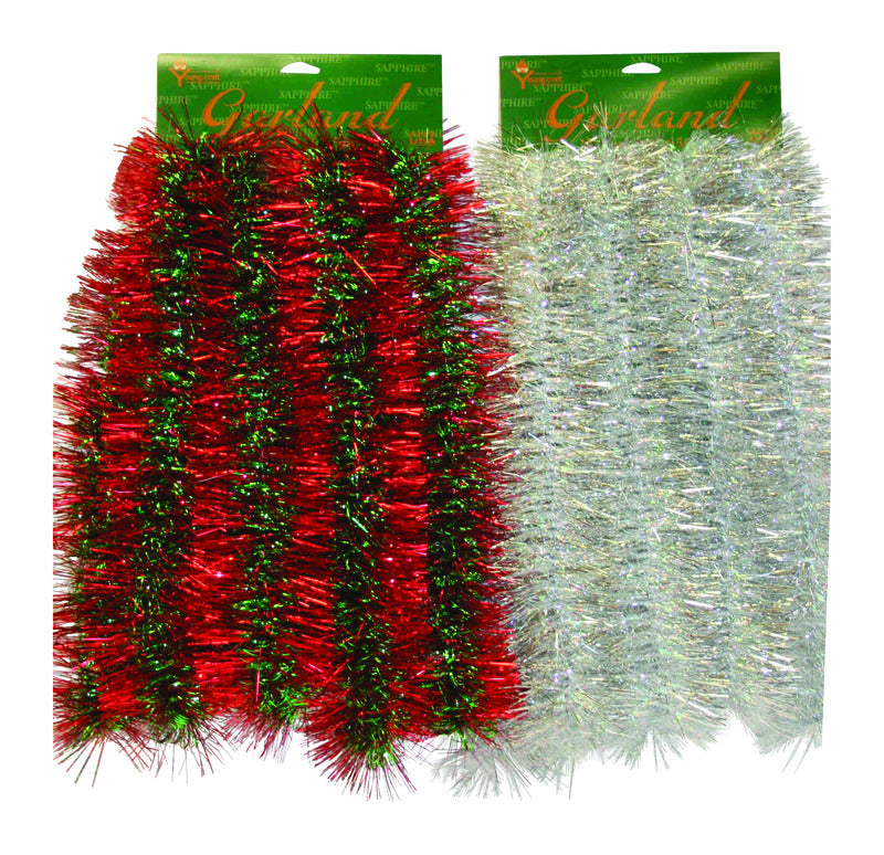 F C YOUNG & CO INC, FC Young Multicolored Royal Tinsel Garland 10 ft. L (Pack of 6)