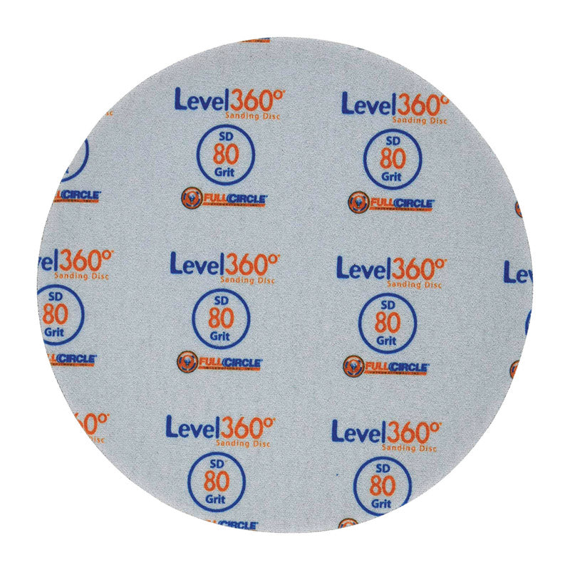 FULL CIRCLE INTERNATIONAL INC, Full Circle Level 360 8.75 in. Aluminum Oxide Hook and Loop Sanding Disc 80 Grit Medium 5 pk