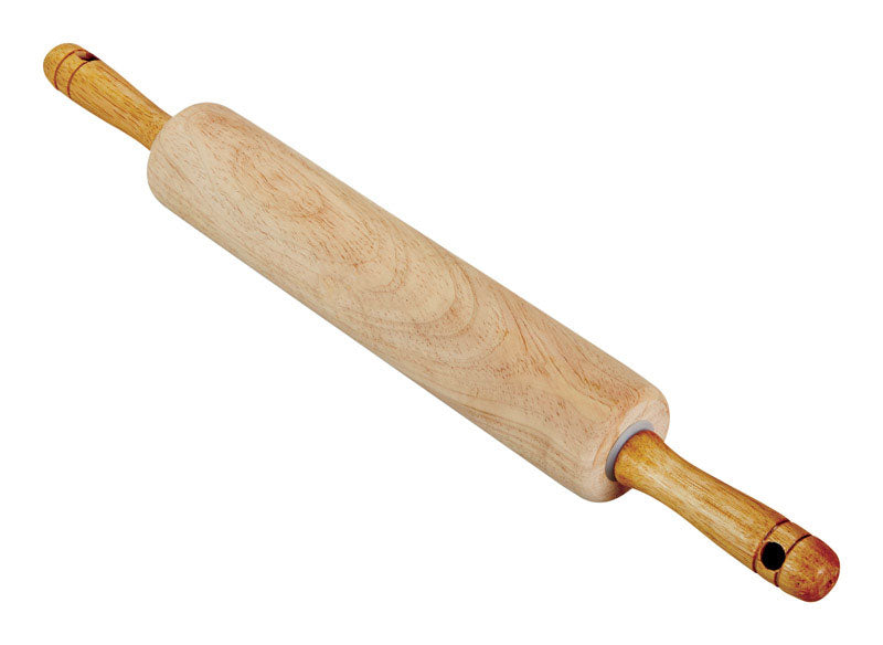 BRADSHAW INTERNATIONAL, Good Cook  10 in. L x 3.5 in. Dia. Wood  Rolling Pin  Natural