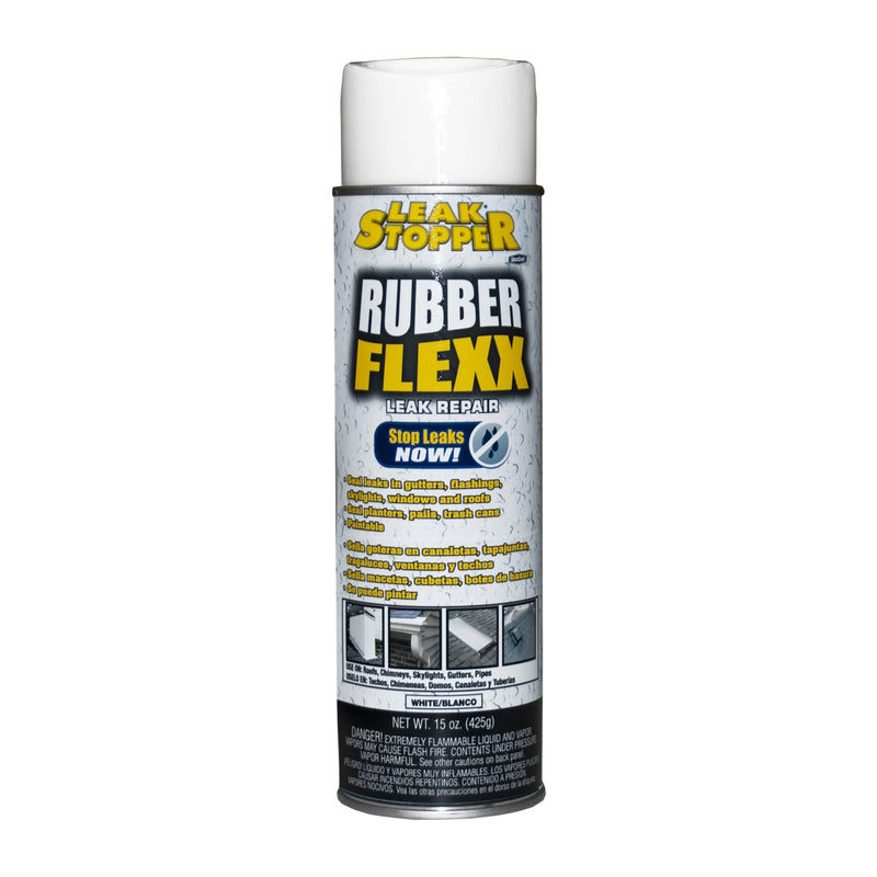 Leak Stopper, Leak Stopper Rubber Flexx Bright White Rubber Polymers Sealant 15 oz