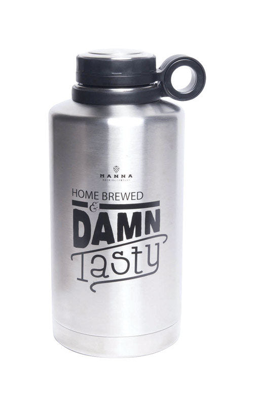 BRUMIS IMPORTS INC, Manna 64 oz Tasty Silver BPA Free Insulated Bottle
