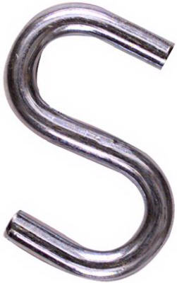 NATIONAL MFG SALES CO, National Hardware Zinc-Plated Silver Steel 1-1/2 in. L S-Hook 40 lb (Pack of 50)