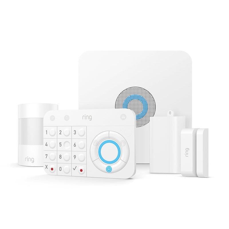 RING LLC, Ring Battery Powered Indoor White Alarm Home Security Kit