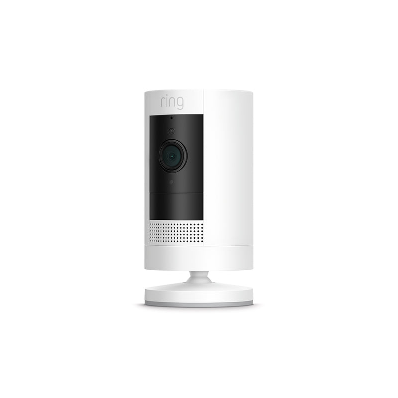 RING LLC, Ring Stick Up Battery Powered Indoor and Outdoor White Security Camera