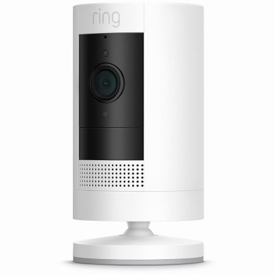 RING LLC, Ring Stick Up Battery Powered Indoor and Outdoor White Security Camera