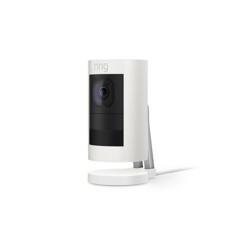 RING LLC, Ring Stick Up Cam Hardwired Indoor and Outdoor White Wi-Fi Security Camera