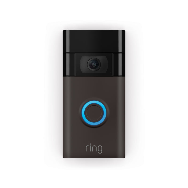 RING LLC, Ring V3 Venetian Bronze Brown Metal/Plastic Wired and Wireless Smart Video Doorbell