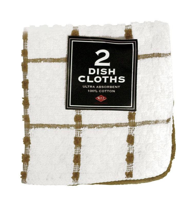 JOHN RITZENTHALER CO, Ritz Biscotti Cotton Dish Cloth 2 pk (Pack of 3)