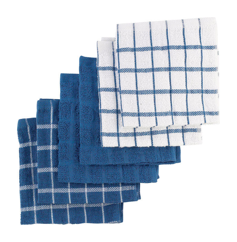 JOHN RITZENTHALER CO, Ritz Federal Blue Cotton Dish Cloth 6 pk (Pack of 2)