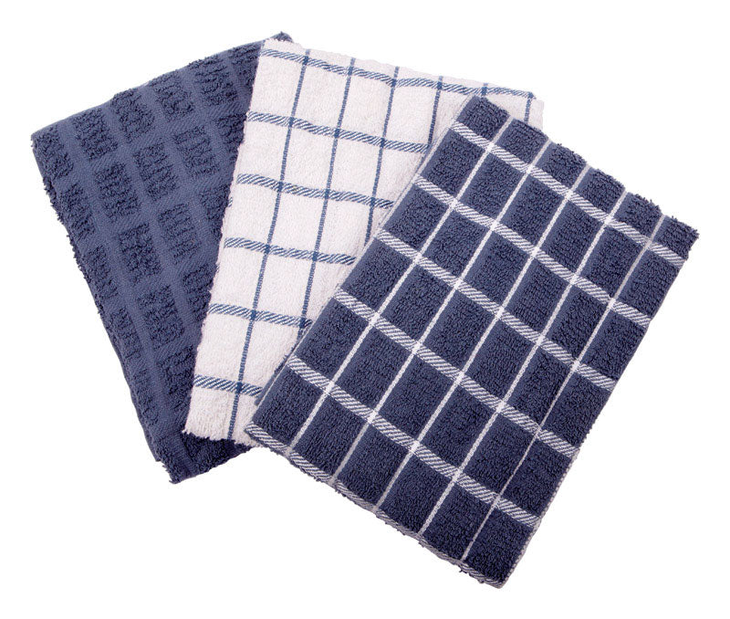 JOHN RITZENTHALER CO, Ritz Federal Blue Cotton Kitchen Towel 3 pk (Pack of 3)