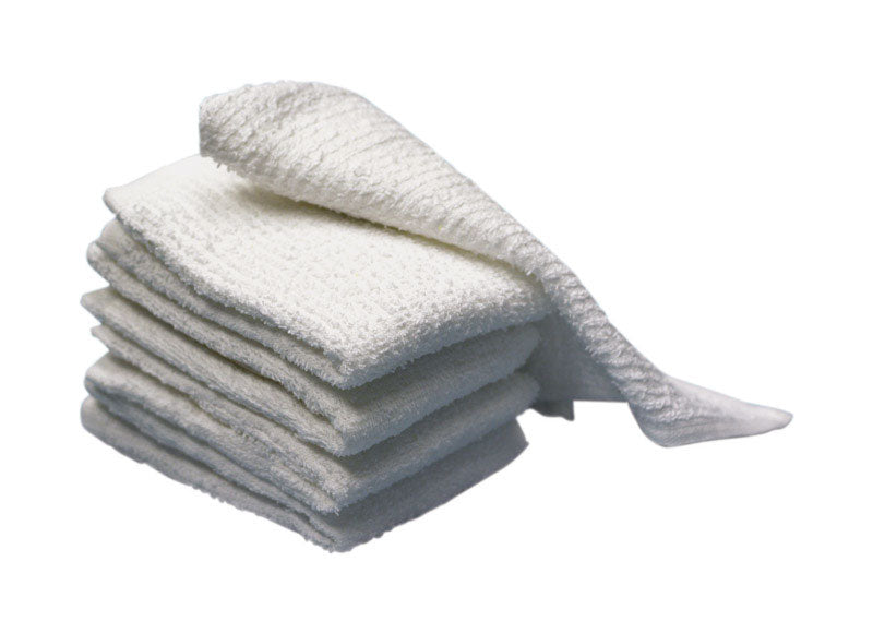 JOHN RITZENTHALER CO, Ritz White Cotton Bar Mop Dish Cloth 5 pk (Pack of 3)