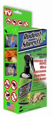 TRI-SALES MARKETING LLC, Rodent Sheriff Handcrafted Indoor/Outdoor Non-Toxic Animal Repellent Spray 8 oz.