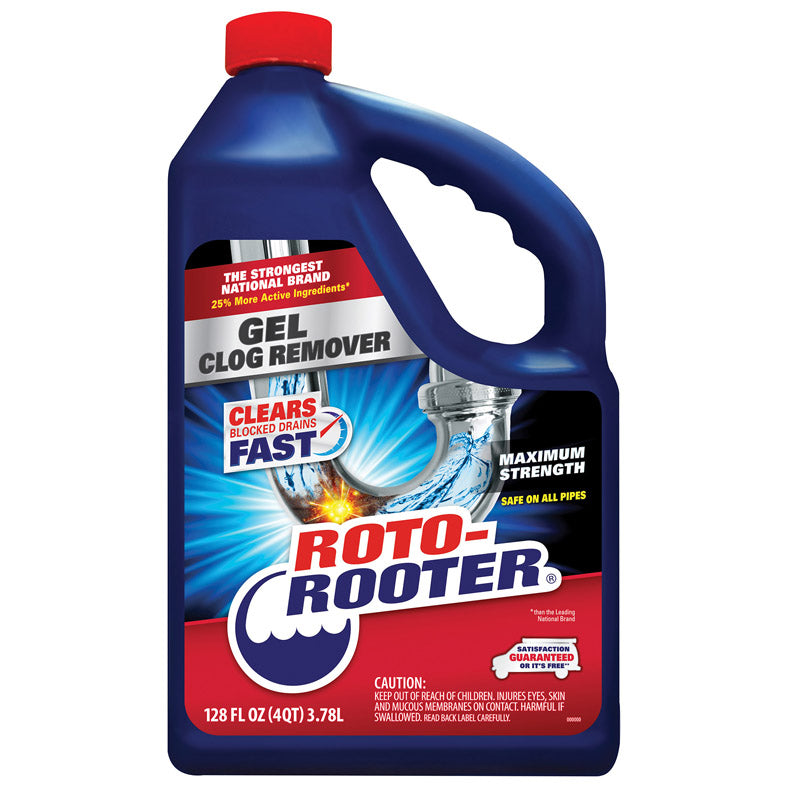 Rust-Oleum Corp, Roto-Rooter  Gel  Clog Remover  128 oz. (Pack of 4)