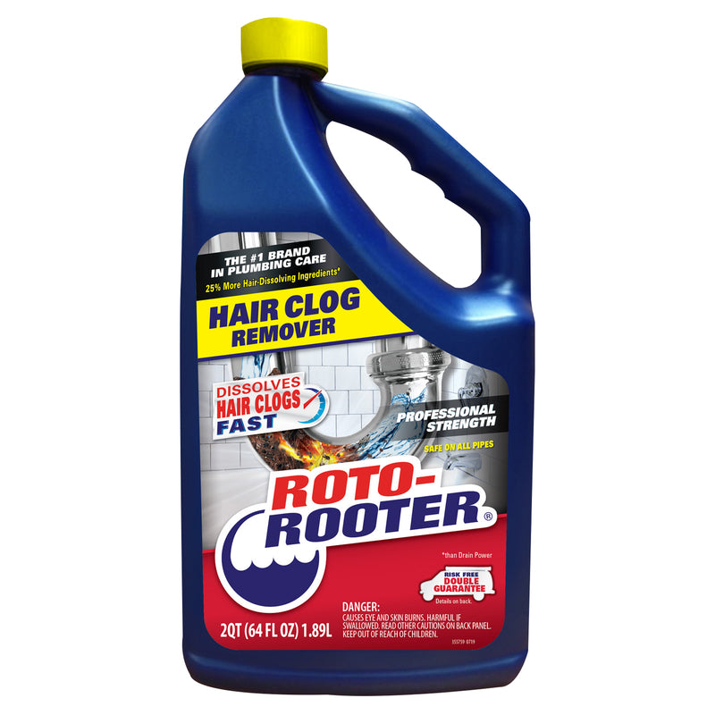 Rust-Oleum Corp, Roto Rooter Hair Clog Remover 64 oz. for All Pipes (Pack of 4)