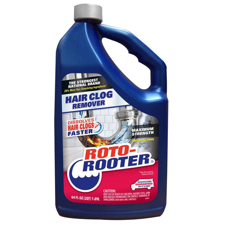 Rust-Oleum Corp, Roto-Rooter  Liquid  Clog Remover  64 oz. (Pack of 4)