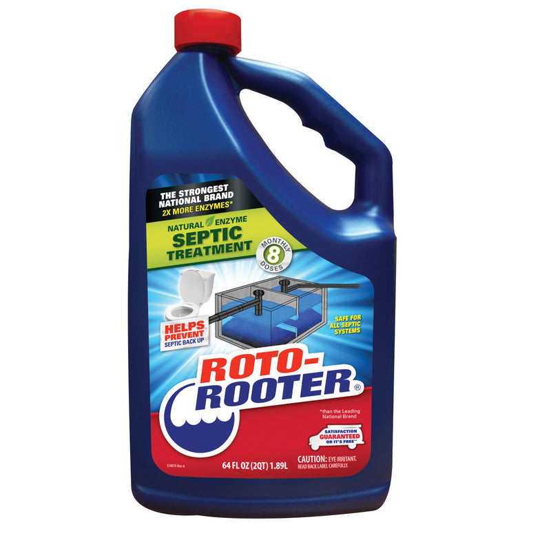 Rust-Oleum Corp, Roto Rooter  Liquid  Septic System Treatment  64 oz. (Pack of 4)