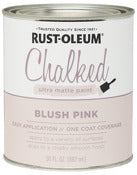 Rust-Oleum Corp, Rust-Oleum 150 sq. ft. Coverage Area Ultra Matte Blush Pink Low VOC Chalk Paint 30 oz. (Pack of 2)