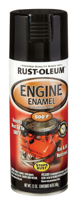 Rust-Oleum Corp, Rust-Oleum Automotive Gloss Black Engine Enamel Spray 12 Oz. (Pack Of 6)