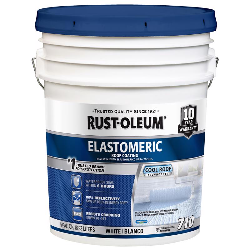 Rust-Oleum Corp, Rust-Oleum White Elastomeric Roof Coating 5 gal