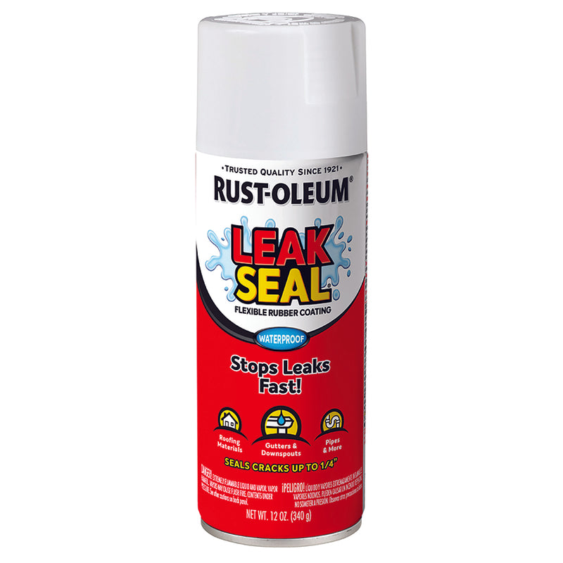 Rust-Oleum Corp, Rust-Oleum White Leakseal Flexible Rubber Sealant 12 oz