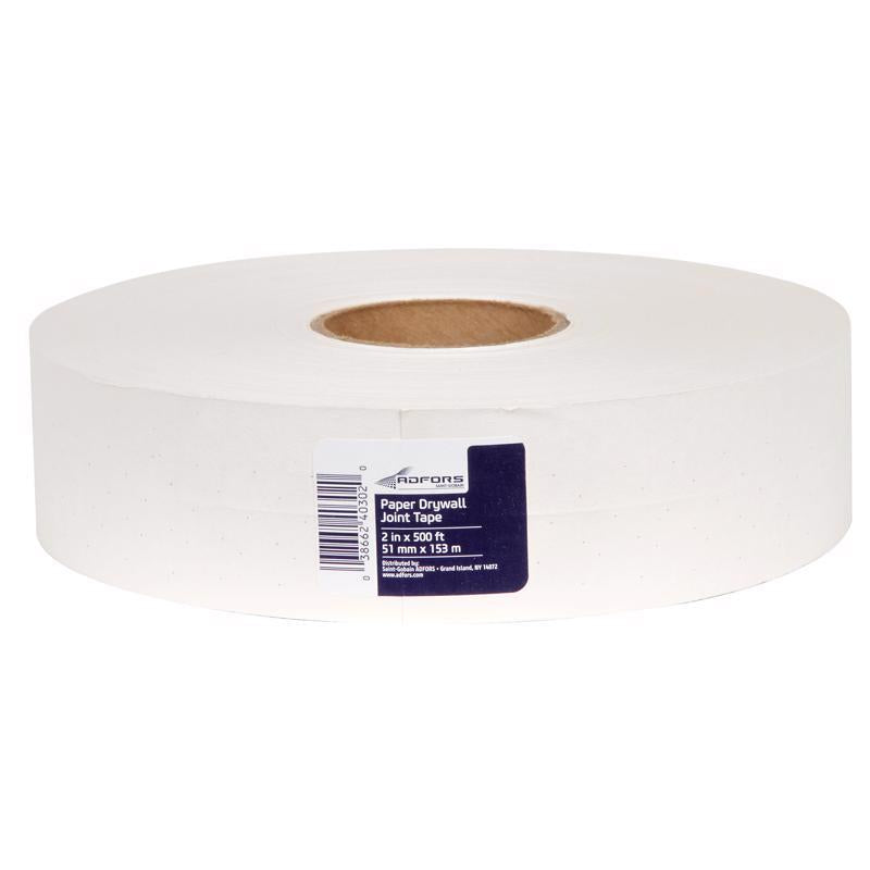 SAINT-GOBAIN ADFORS AMERICA INC, Saint-Gobain ADFORS 500 ft. L X 2-1/16 in. W Paper White Drywall Joint Tape