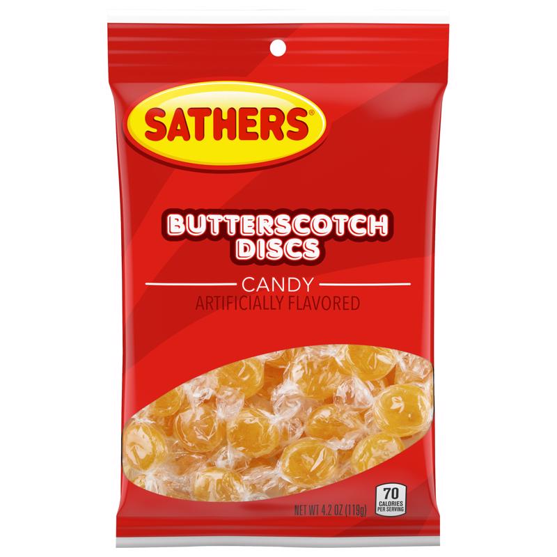 FERRARA CANDY CO, Sathers Brach's Butterscotch Discs Hard Candy 4-3/16 oz. (Pack of 12)