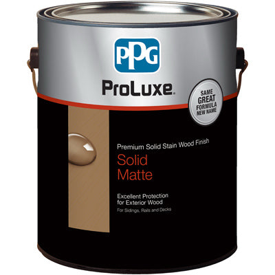 PPG-FLOOD, Sikkens  ProLuxe Rubbol  Solid  Low Luster  Light  Tint Base  Acrylic  Wood Stain  1 gal. (Pack of 4)