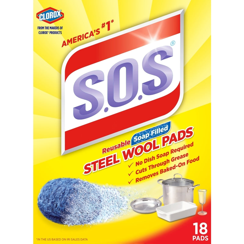 CLOROX CO, Sos Scrubber Pads 18Pk